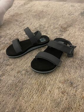 Reef Dark Gray Double-Strap Sandals